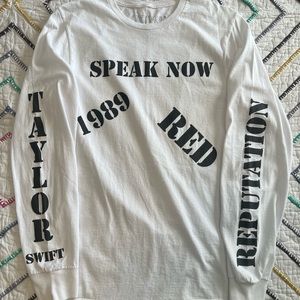 Taylor swift album long sleeve shirt